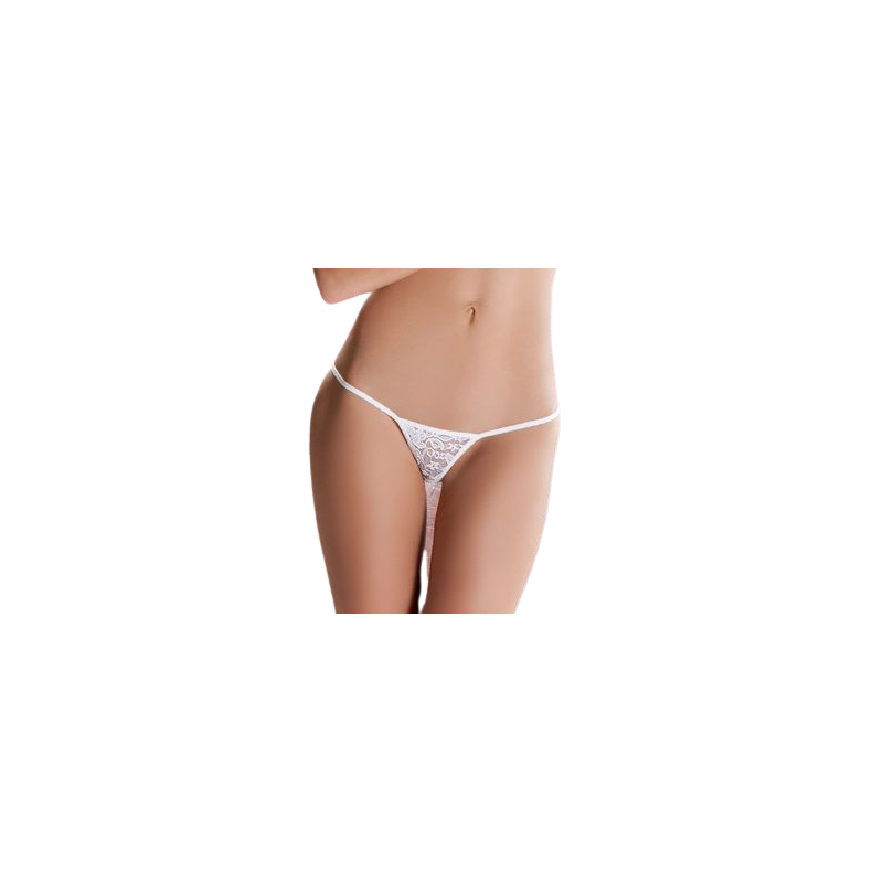 Passion - Erotic Line String Blanc Mt018