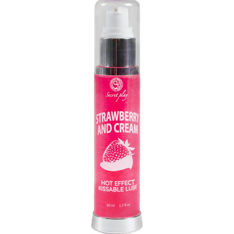 Secretplay - Lubrifiant 2-1 Effet Chaleur Fraise & Crème 50 Ml