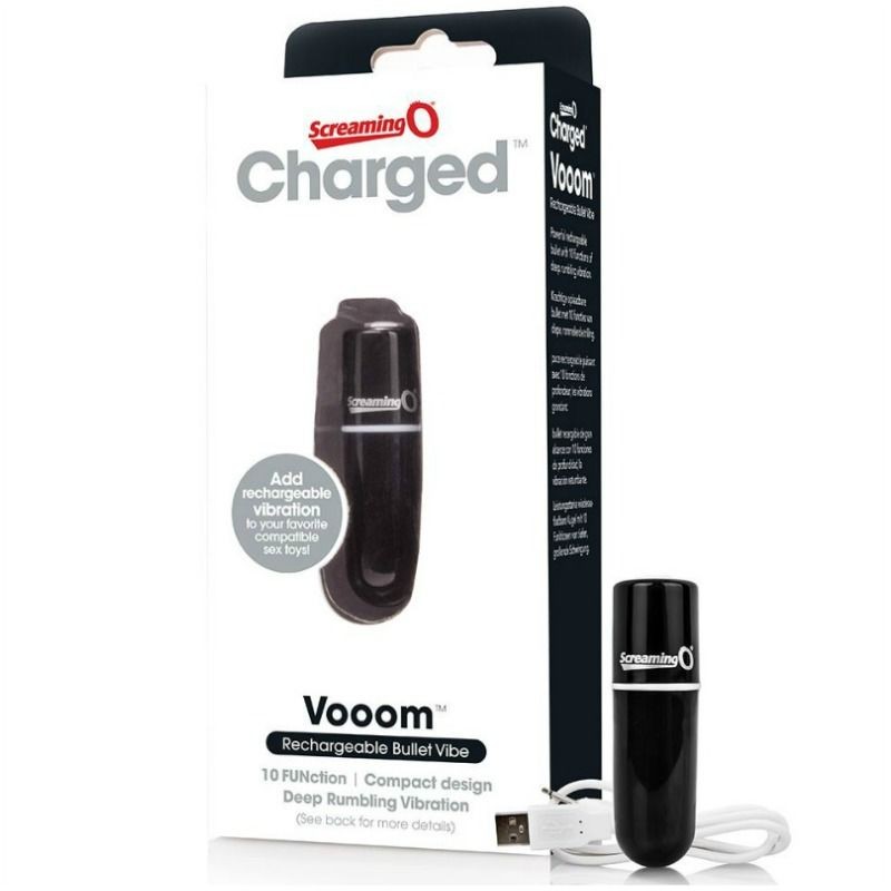 Screaming O - Bala Vibreura Rechargeable Vooom Noir