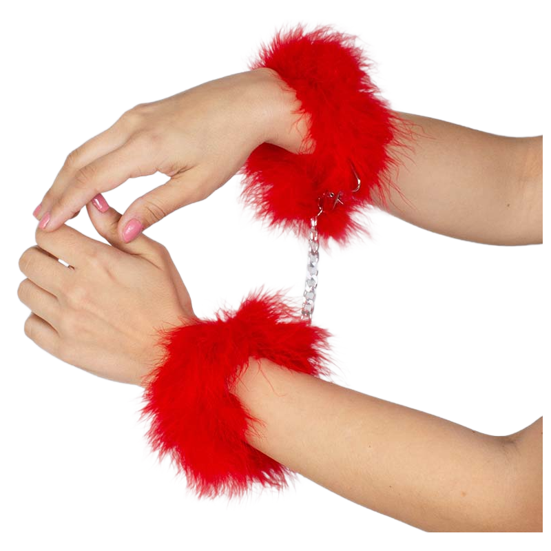 Secretplay - Menottes Marabou Rouge