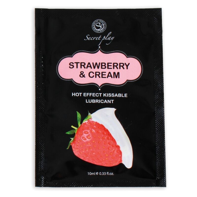 Secretplay - Lubrifiant Unidose Fraises & Crème 10Ml