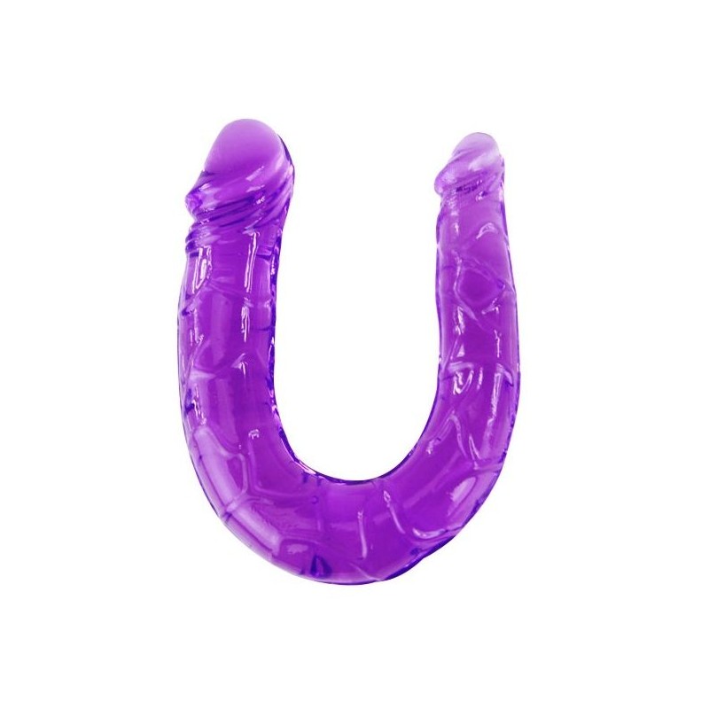 Baile - Double Gode En Gelée Flexible Lilas